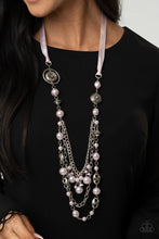 Load image into Gallery viewer, All The Trimmings Pink Necklace