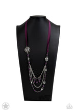 Load image into Gallery viewer, All The Trimmings Purple Necklace