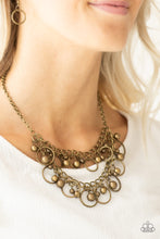 Load image into Gallery viewer, Warning Bells  Brass Necklace