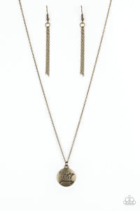 Find Joy Brass Necklace