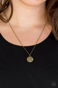 Find Joy Brass Necklace