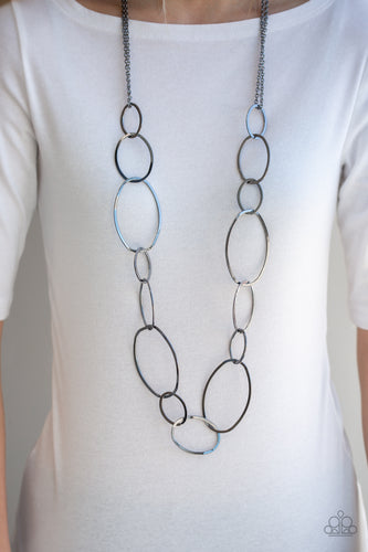 City Circuit Black Necklace