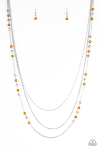 Colorful Cadence Orange Necklace