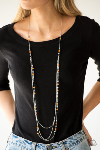 Colorful Cadence Orange Necklace