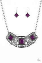 Load image into Gallery viewer, Feeling Inde-PENDANT Purple Necklace