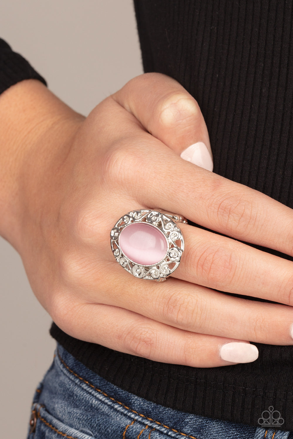 Moonlit Marigold Pink Ring