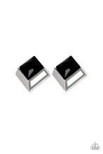 Load image into Gallery viewer, Stellar Square Black Earrings