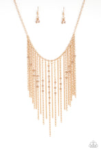 Load image into Gallery viewer, First Class Fringe Gold Necklace