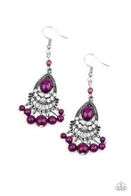 Load image into Gallery viewer, Floating On HEIR Purple Earrings