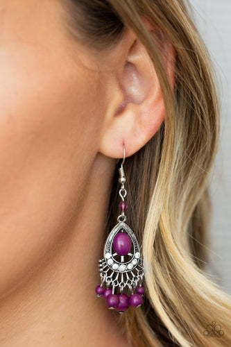 Floating On HEIR Purple Earrings