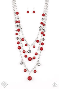 The Partygoer Red Necklace