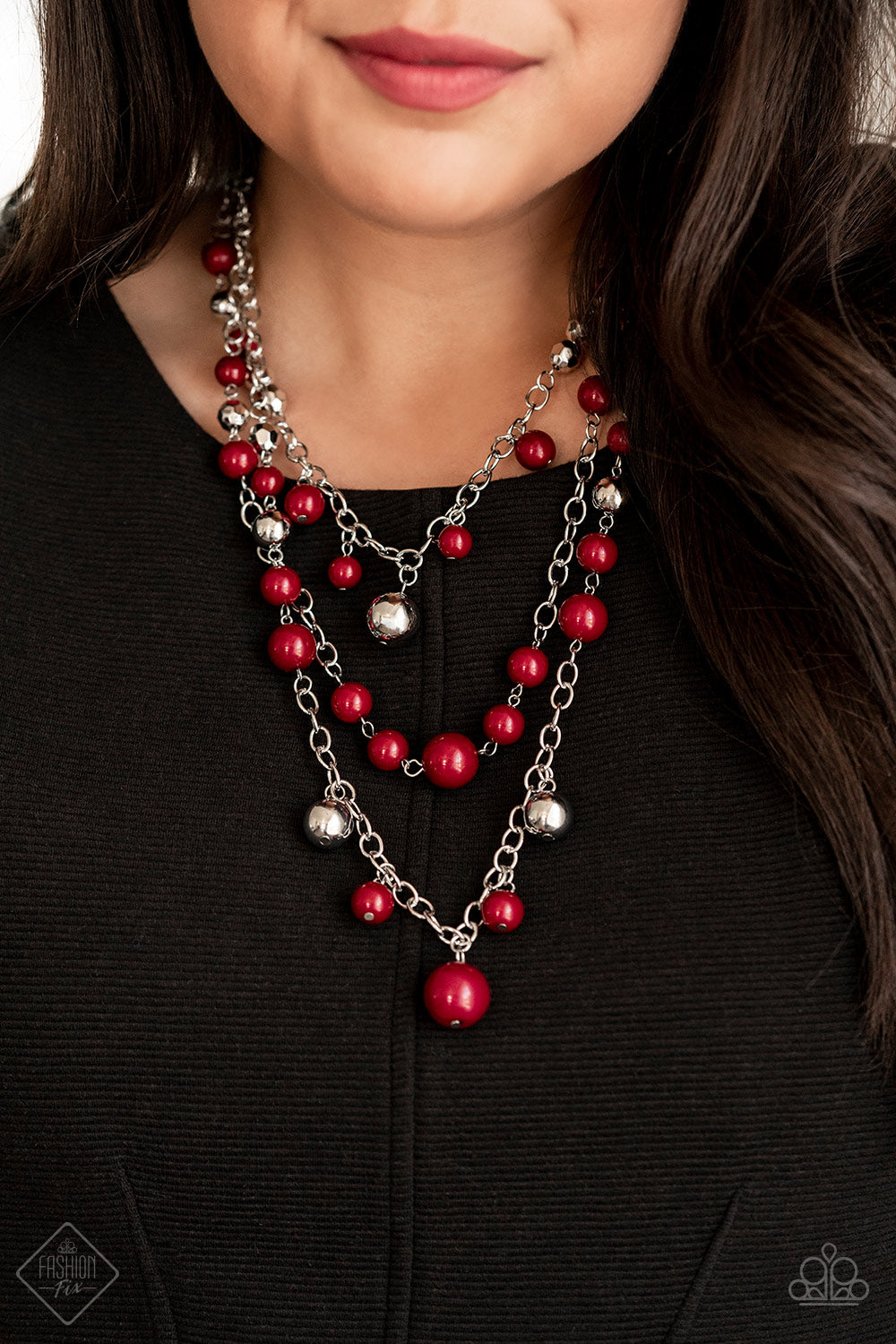 The Partygoer Red Necklace