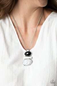 Finding Balance Black Necklace