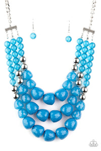 Forbidden Fruit Blue Necklace