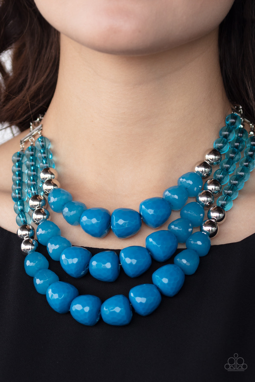 Forbidden Fruit Blue Necklace