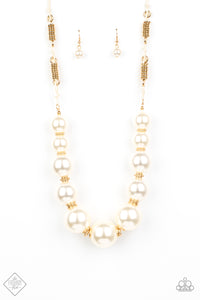 Pearly Prosperity Gold Necklace