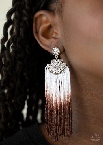 DIP It Up Brown Earrings