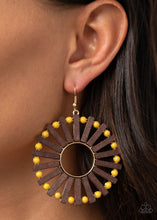 Load image into Gallery viewer, Solar Flare Yellow Earrings