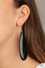 Load image into Gallery viewer, Tropical Ferry Black Earrings