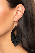 Load image into Gallery viewer, One Beach At A Time Black Earrings