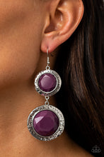 Load image into Gallery viewer, Thrift Shop Stop Purple Earrings