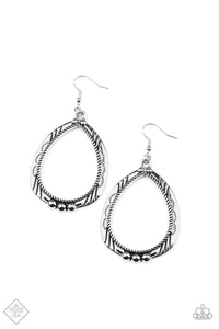 Terra Topography Silver Earrings