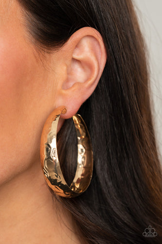 Hey, HAUTE-Shot Gold Earrings