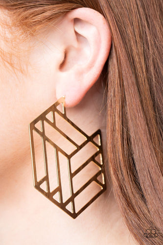 Gotta Get GEO-ing Gold Earrings