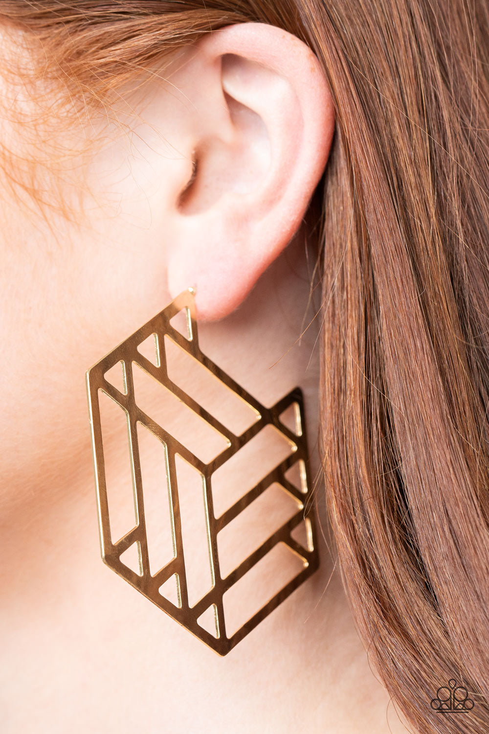 Gotta Get GEO-ing Gold Earrings