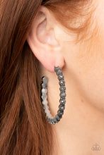 Load image into Gallery viewer, Rhinestone Studded Sass Silver Earrings