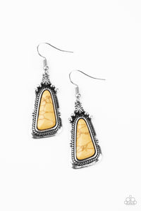 Sahara Solitude Yellow Earrings