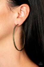 Load image into Gallery viewer, Lean Into The Curves Brass Earrings