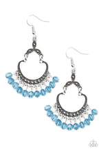 Load image into Gallery viewer, Babe Alert Blue Earrings