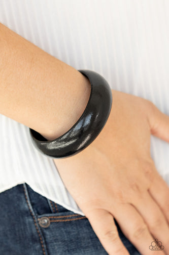 Whimsically Woodsy Black Bracelet