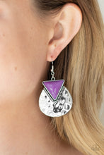 Load image into Gallery viewer, Road Trip Treasure Purple Earrings