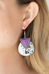 Road Trip Treasure Purple Earrings