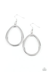 Casual Curves Silver Earrings