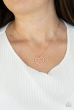 Load image into Gallery viewer, GLOW by Heart Copper Necklace