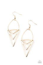 Load image into Gallery viewer, Proceed With Caution Gold Earrings