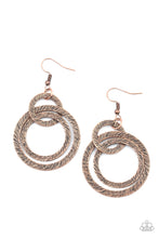 Load image into Gallery viewer, Distractingly Dizzy Copper Earrings