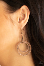 Load image into Gallery viewer, Distractingly Dizzy Copper Earrings