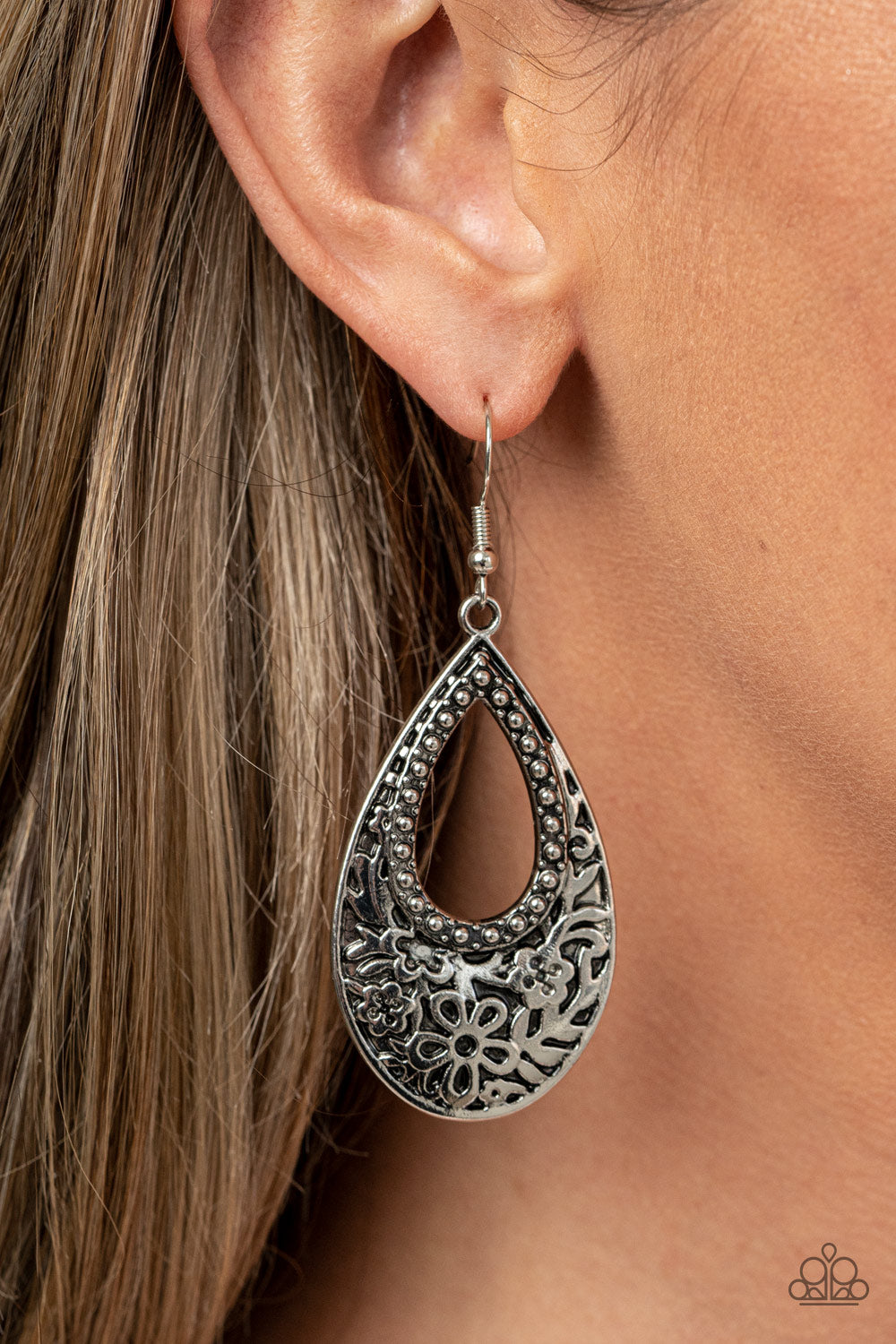 Organically Opulent Silver Earrings