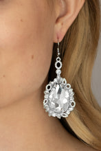 Load image into Gallery viewer, Royal Recognition White Earrings