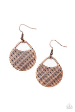 Load image into Gallery viewer, Im Sensing a Pattern Here Copper Earrings