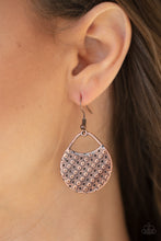 Load image into Gallery viewer, Im Sensing a Pattern Here Copper Earrings