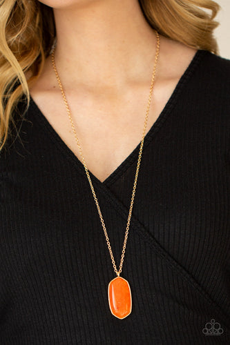 Elemental Elegance Orange Necklace