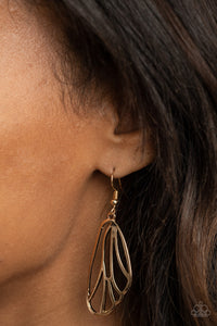 Turn Into A Butterfly Gold Earrings