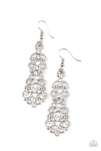 Diva Decorum White Earrings