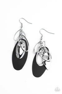 Ambitious Allure Black  Earrings