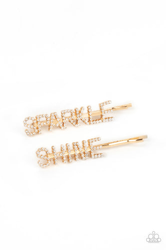 Center of the SPARKLE-verse Gold Hair Clip